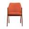Armen Living Arcadia and Renzo 48" Round Orange and Walnut Wood 5 Piece Dining Set SETARDI5REWAOR48 - alternate 8